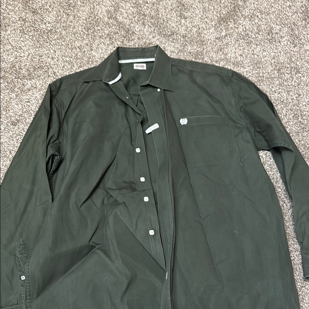 Cinch Black Casual Button Down Shirt